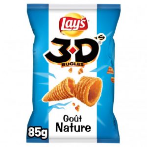 3d's bugles goût nature lay's 85 g
