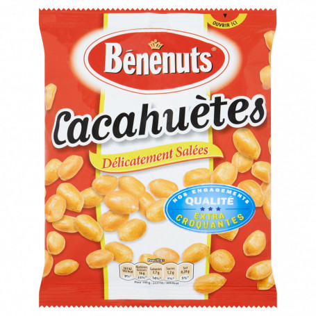 cacahuètes délicatement salées bénénuts 220 g