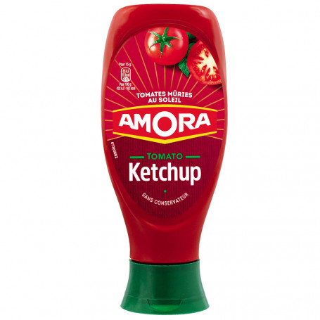 ketchup nature flacon souple amora 550g